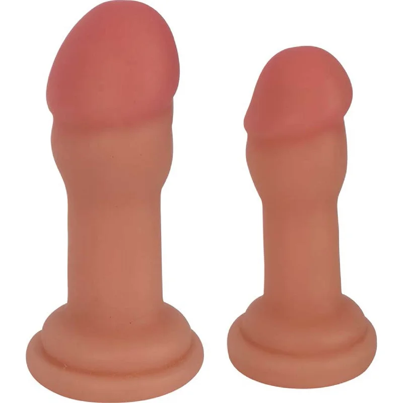 anal toys with soft texture-JOCK Anal Plug Duo Flesh