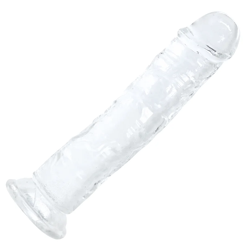 dildo price guides-Ultra Lifelike Clear Suction Cup Dildo For Hands-Free Riding