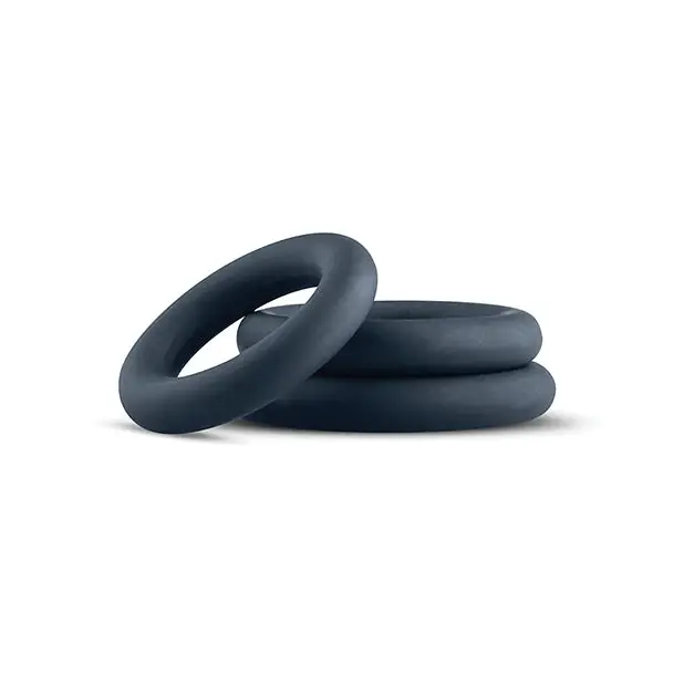 top rated cock ring products-Boners 3 Pc Cock Ring Set - Black