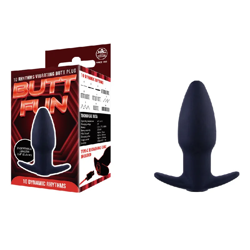 anal toys for erotic games-Butt Fun Rechargeable Butt Plug -  -  USB Rechargeable Butt Plug