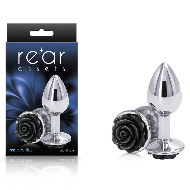 anal toys with durable finish-Rear Assets Rose - Small