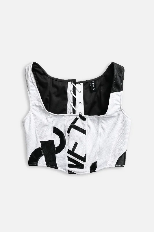 Corset with bow accents-Rework Brooklyn Nets NBA Corset - S