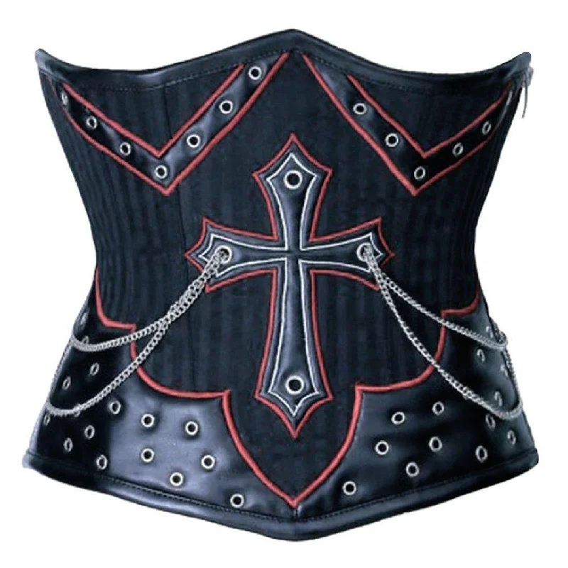 Corset for gothic prom-Annunciata Gothic Authentic Steel Boned Underbust Corset