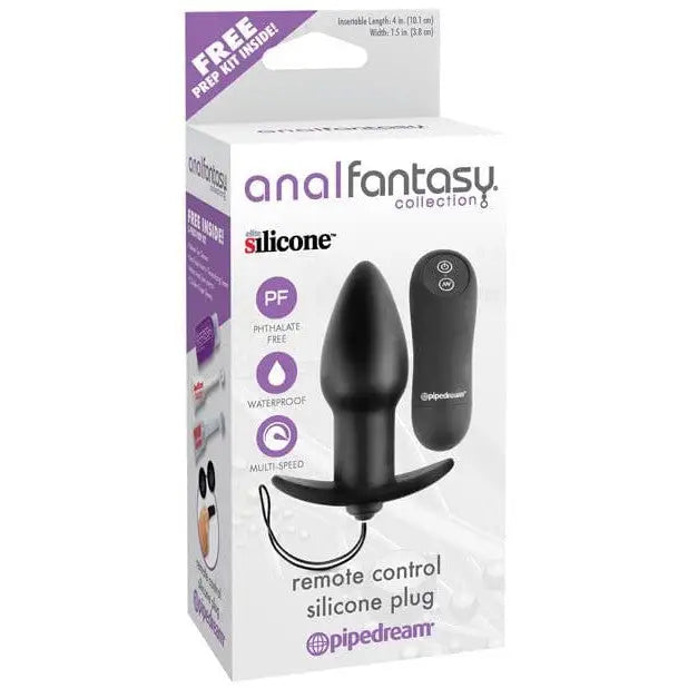 anal toys with multiple speeds-Anal Fantasy Collection Remote Control Silicone Plug