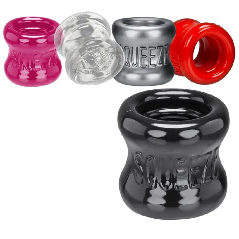 cock ring size solutions-Squeeze Soft Grip Ball Stretcher by Oxballs