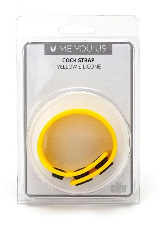 cock ring couple guide-Myu Silicone Cock Strap Yellow