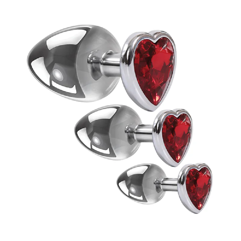 anal toys for solo relaxation-Three Hearts Gem Anal Plug Kit