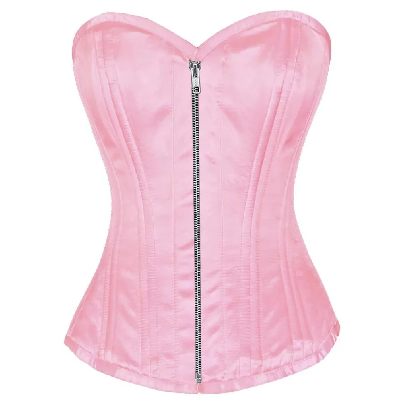 Corset with matte finish-Jadwiga Authentic Steel Boned Waist Training Overbust Corset