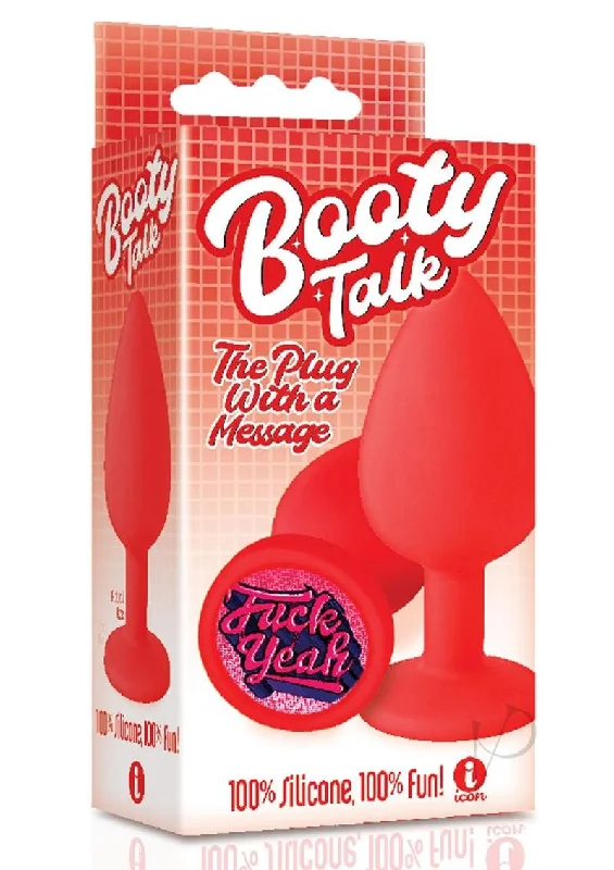 anal toys with easy grip-The 9 Booty Talk Plug F Yeah Red