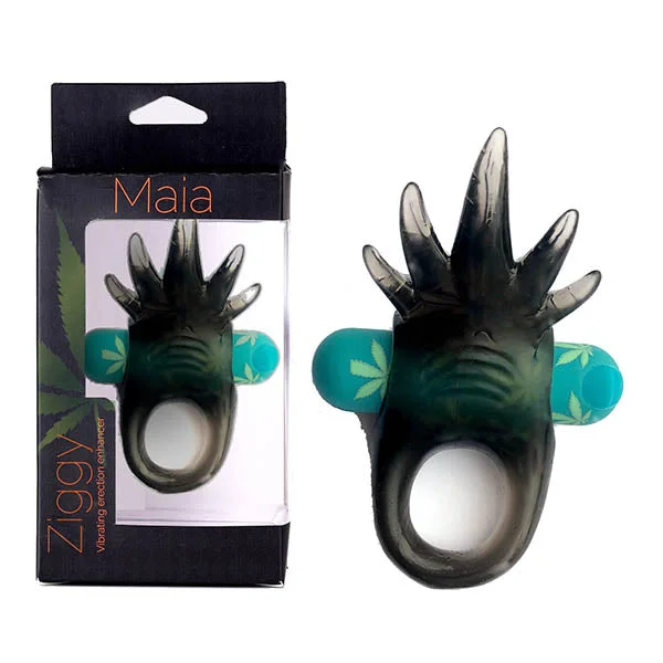 cock ring care hacks-Maia Ziggy Vibrating Cock Ring - Hemp Green