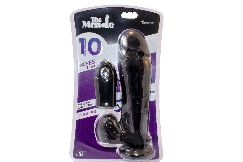 dildo price experiments-SI Thick Series Thick Cock with Balls 10 Inches - Realistic Vibrating Dildo in Black