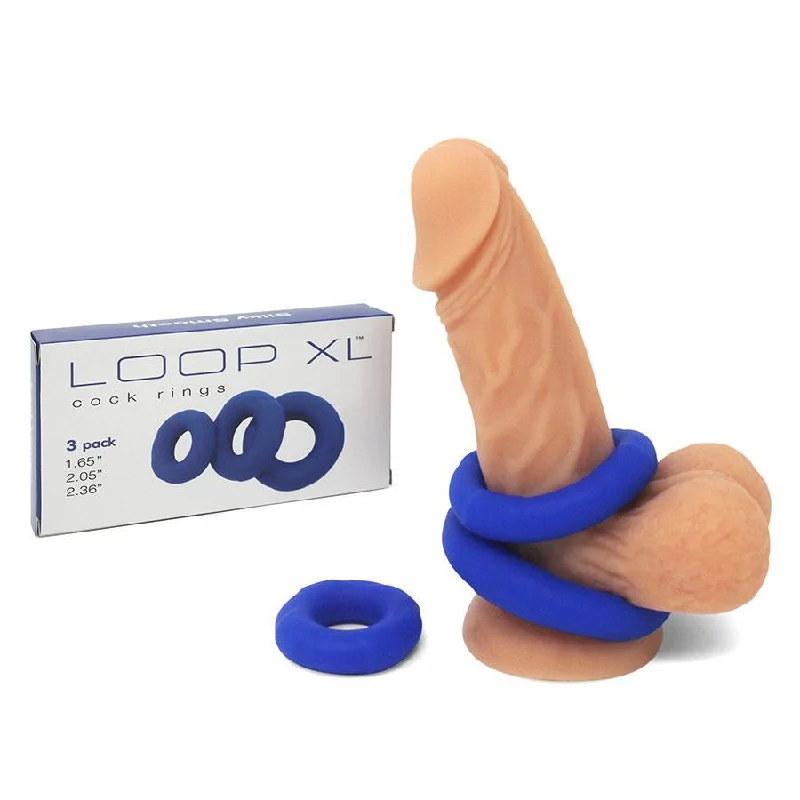 cock ring fit hacks-Lynk Pleasure Loop XL Silicone Cock Ring Kit and Ball Stretching Set for Men