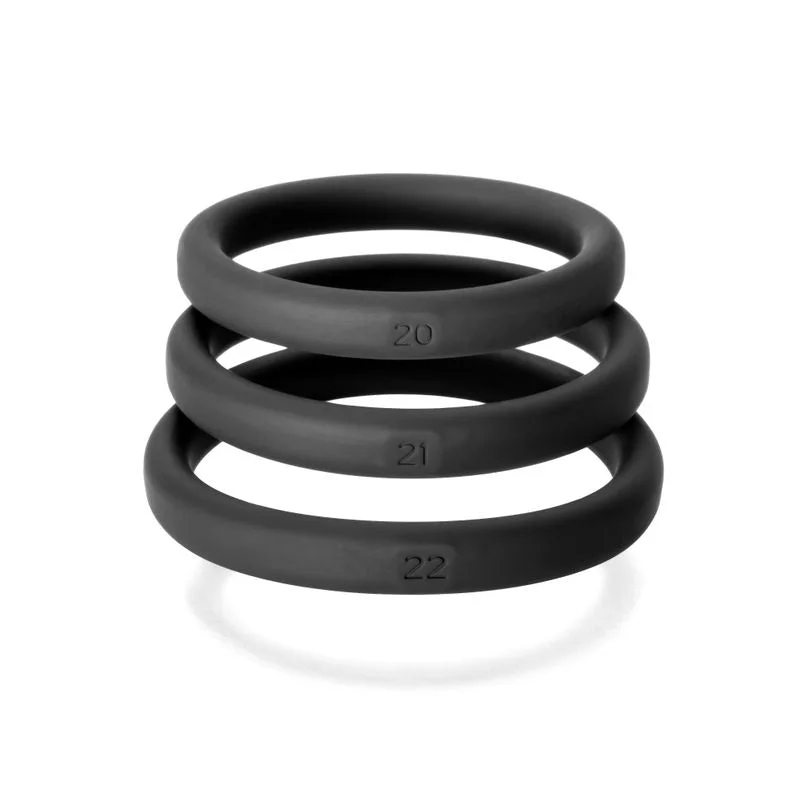 cock ring style benefits-Xact-Fit Silicone Rings X-Large 3 Ring Kit