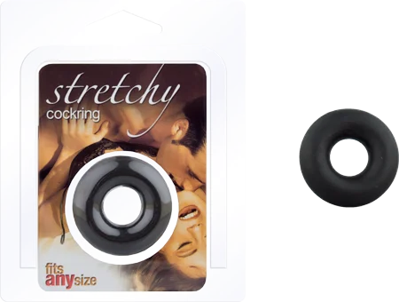 cock ring safety hacks guide-Seven Creations Stretchy Cock Ring Black