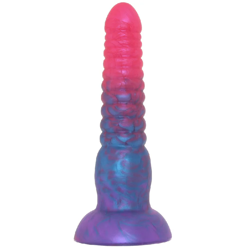 dildo flexibility range-Colours Stacked 6 Inch Dildo in Pink/Blue