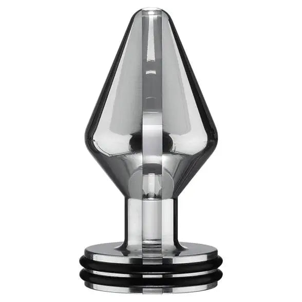 anal toys with temperature play-2.75-inch Electrastim Classic Medium Silver Electro Anal Butt Plug