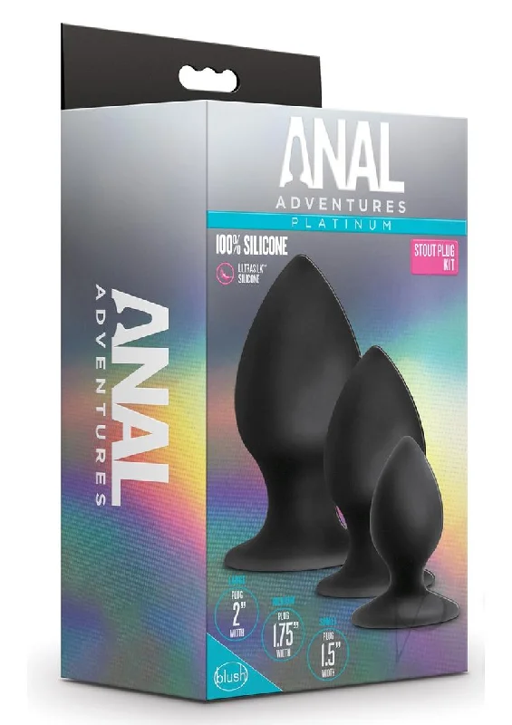 safe anal toys materials-Anal Adventure Platinum Stout Plug Kit