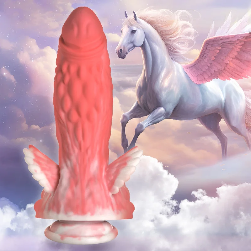 dildo customization innovations-Pegasus Pecker Winged Silicone Creature Dildo