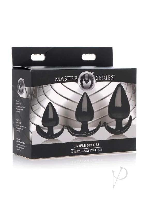 anal toys with quiet tip-Ms Triple Spades 3pc Plug Set