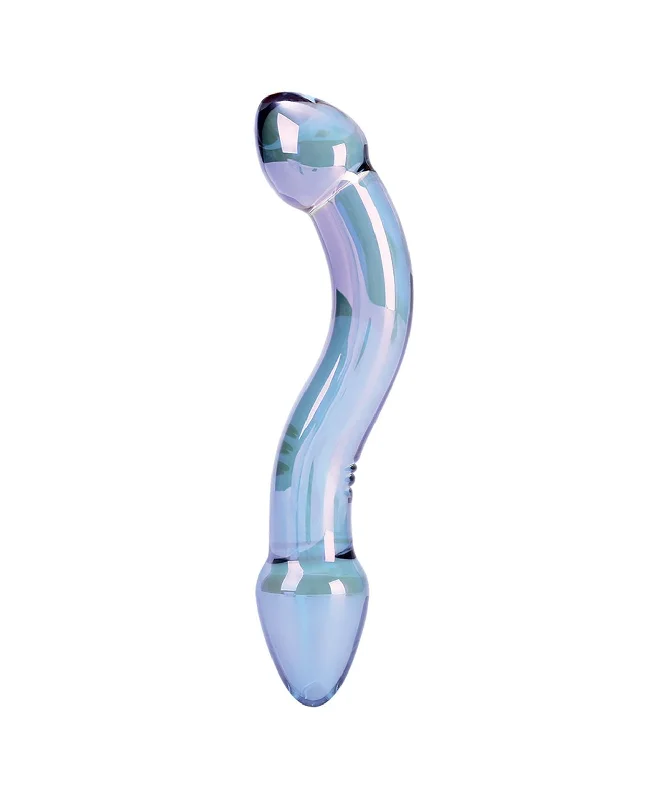 dildo customization guides-Nobu Galaxy Dual Curve Glass Dildo