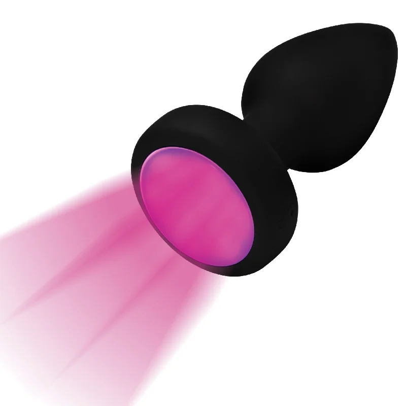 anal toys for intimate bonding-7X Light Up Rechargeable Anal Plug - Small