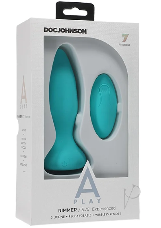 anal toys with firm grip-A-play Rimmer Experi Plug W/remote Teal