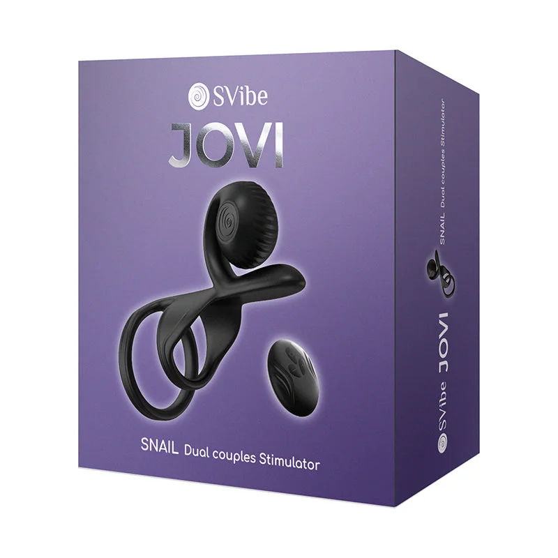 cock ring discreet benefits-SVibe Jovi Couples Ring Black