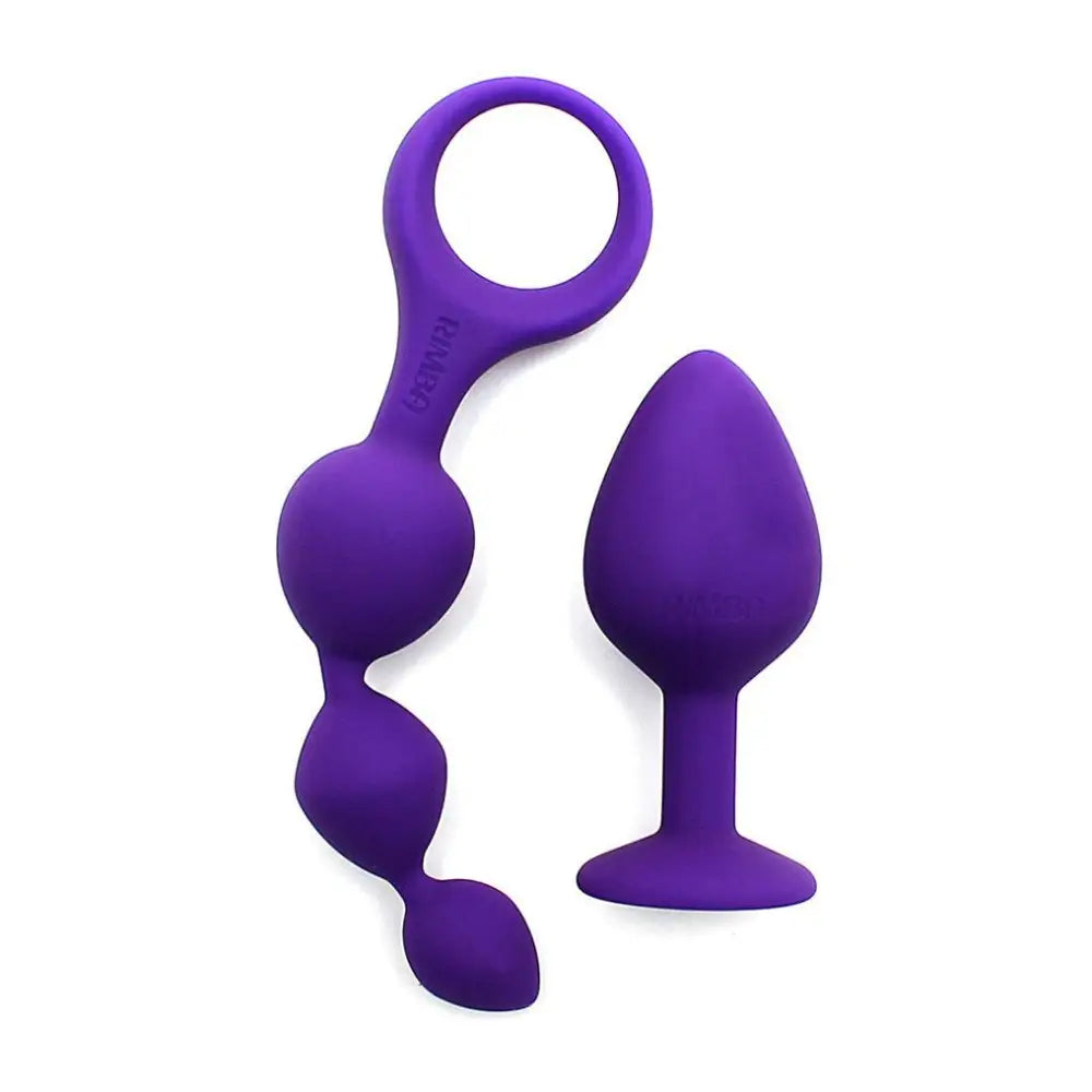 anal toys for anal pleasure-Rimba Silicone Purple Small Anal Pleasure Kit