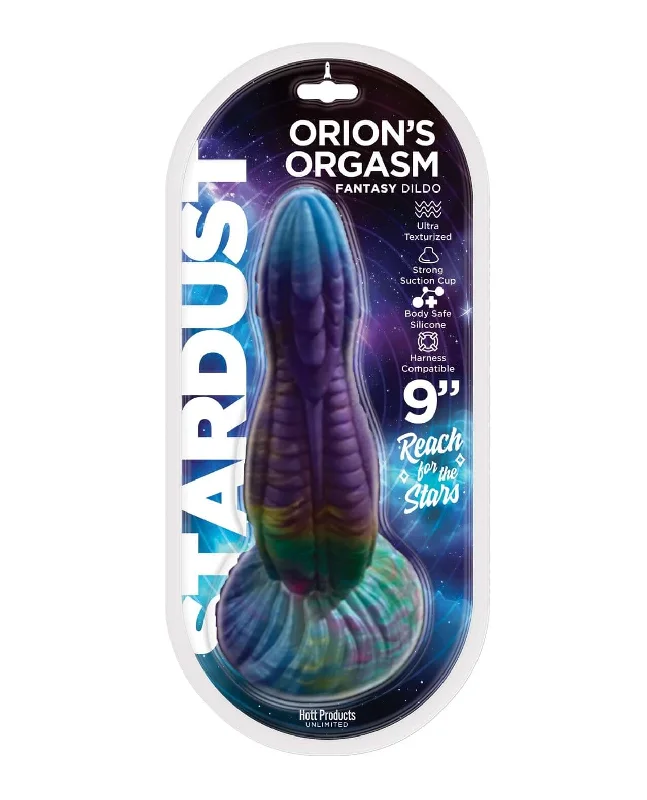 dildo battery tutorials-Stardust Orion's Orgasm 6" Silicone Dildo with Suction Base - Hott Products