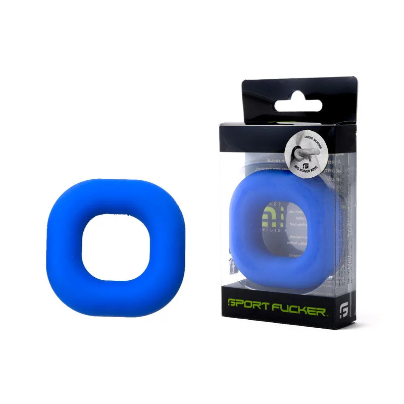 cock ring fit guide-Sport Fucker Big Boner Cock Ring - Blue