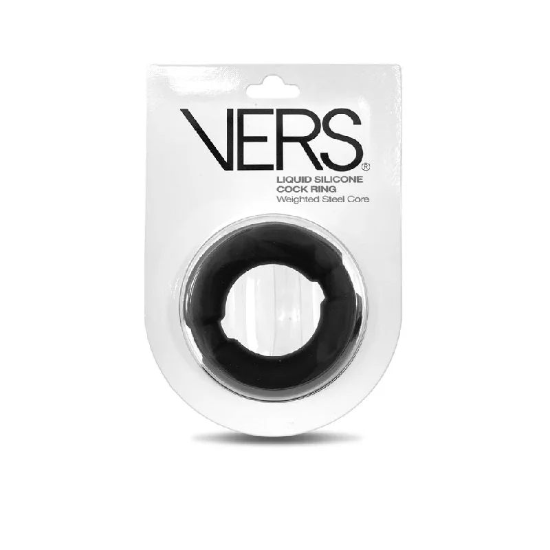 cock ring discreet reviews-VERS Liquid Silicone Weighted Steel Core C-Ring-(vrs-2205)