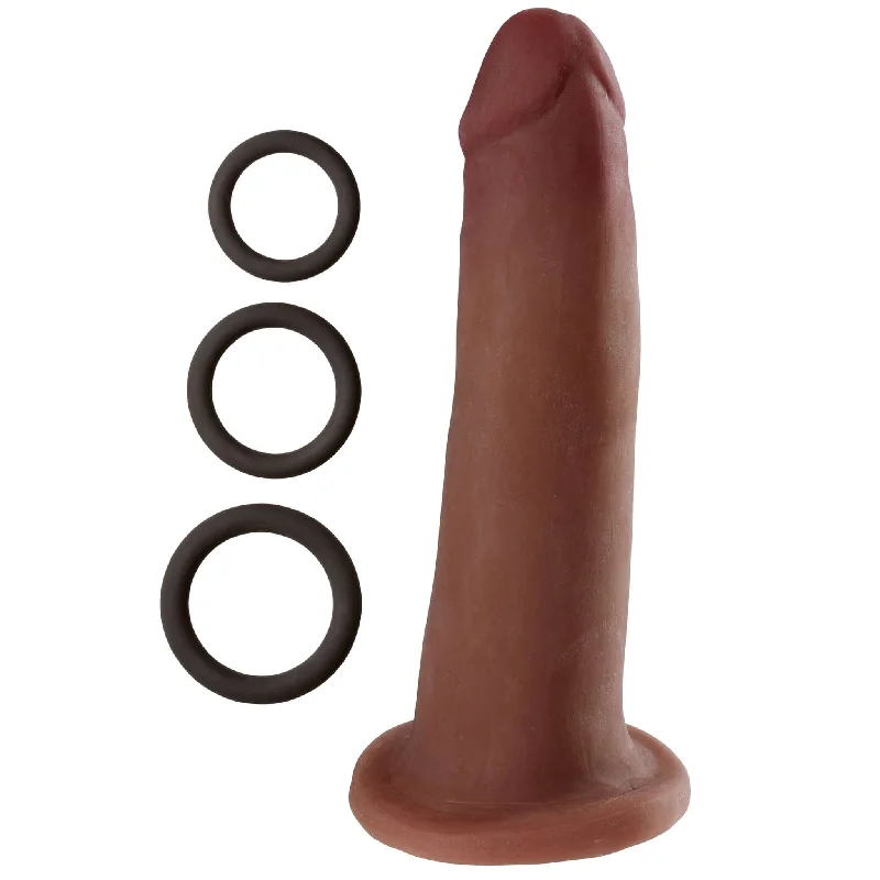 dildo safety manuals-Cloud 9 Dual Density 7 inches Dildo Real Touch Realistic Painted Veins Without Balls Brown