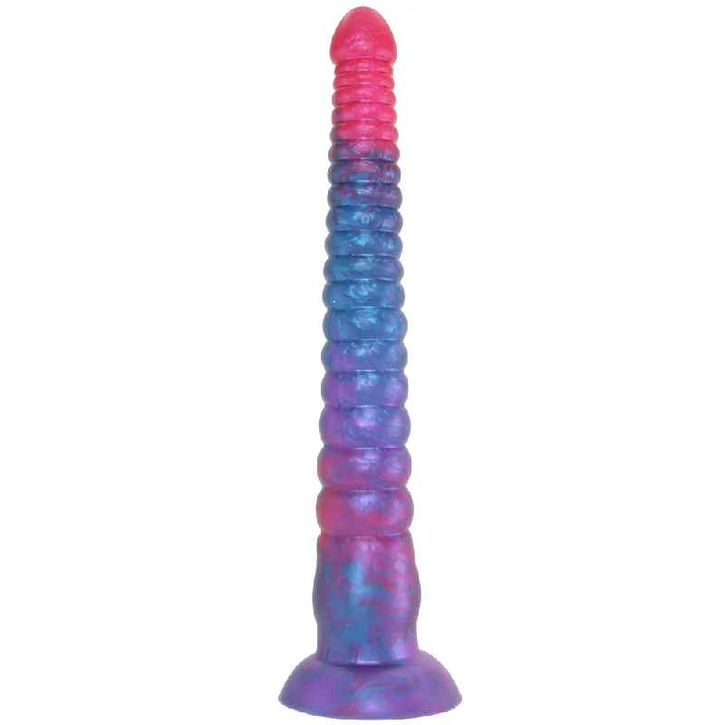 dildo realism improvements-Colours Stacked 12 Inch Dildo in Pink/Blue