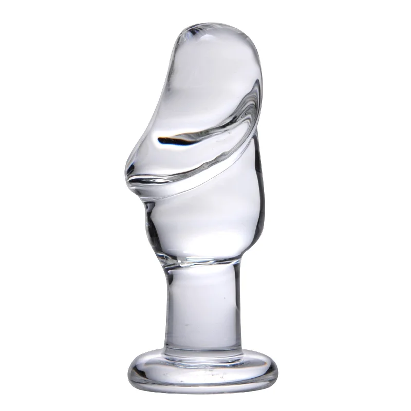 anal toys for group play-Asvini Glass Penis Anal Plug