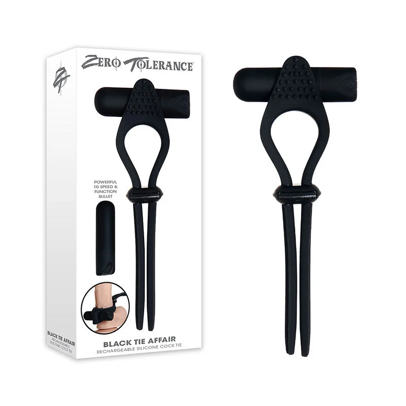 cock ring premium reviews-Zero Tolerance Black Tie Affair Vibrating Cock Ring