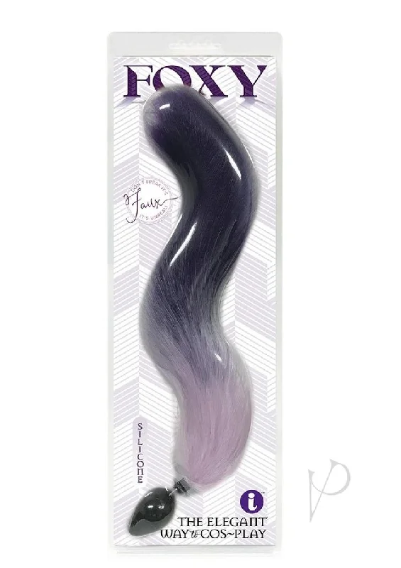 anal toys for discreet fun-Foxy Fox Tail Plug Purple