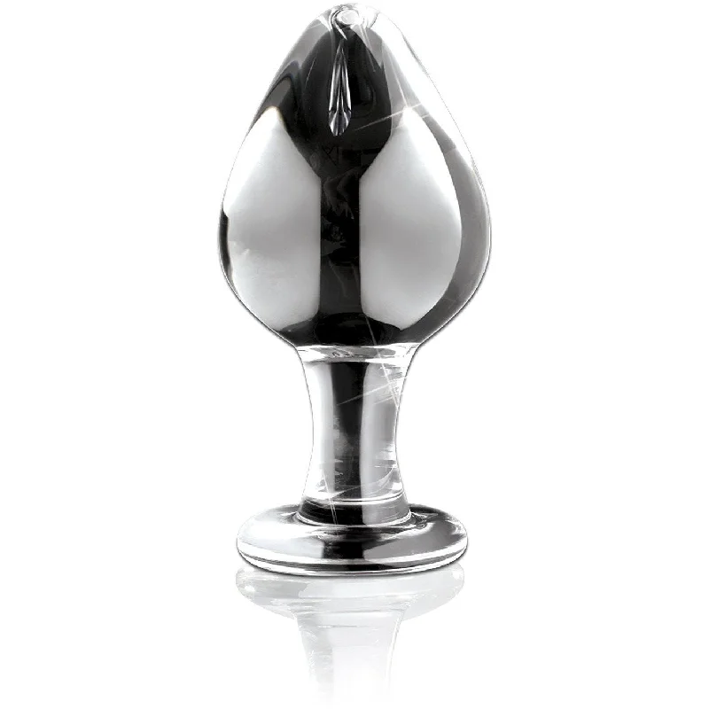 anal toys for intense massage-Icicles No. 25 Hand Blown Glass Butt Plug