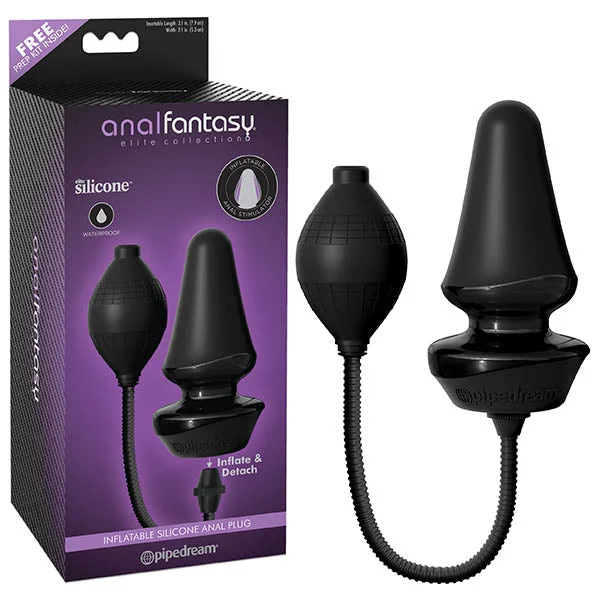 anal toys for discreet vibes-Anal Fantasy Elite Collection Inflatable Silicone Butt Plug