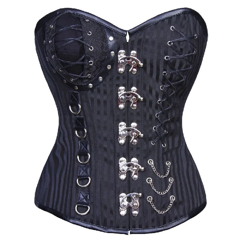 Corset for summer wear-Cadence Gothic Authentic Steel Boned Overbust Corset