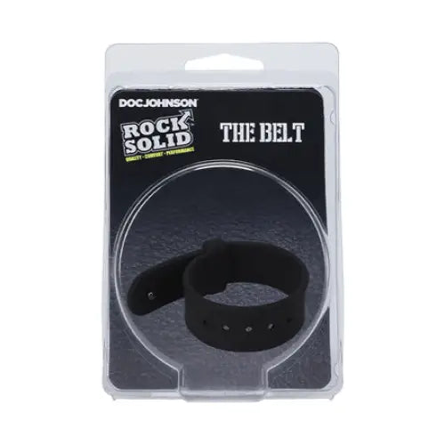 cock ring comfort benefits reviews-Rock Solid The Belt (Adjustable) Silicone C-Ring Black