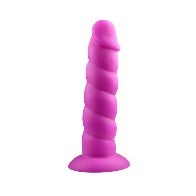 dildo shape testimonials-Suga Daddy Unicorn Twist Dildo - 3 Sizes