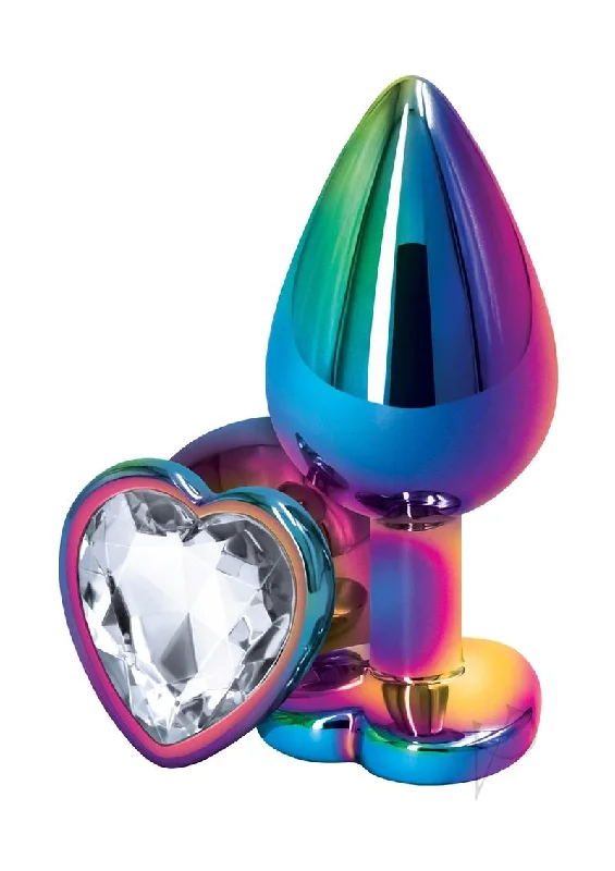 quiet anal toys for privacy-Rear Assets Multicolor Heart Med Clear