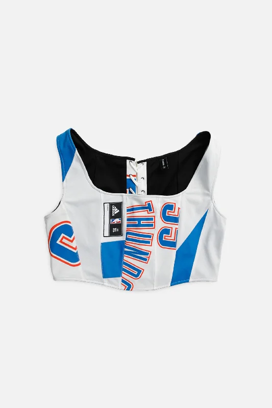 Corset for autumn style-Rework Oklahoma City Thunder NBA Corset - XL