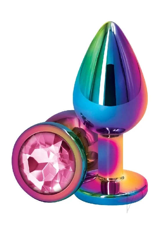 anal toys with flared base-Rear Assets Multicolor Med Pink