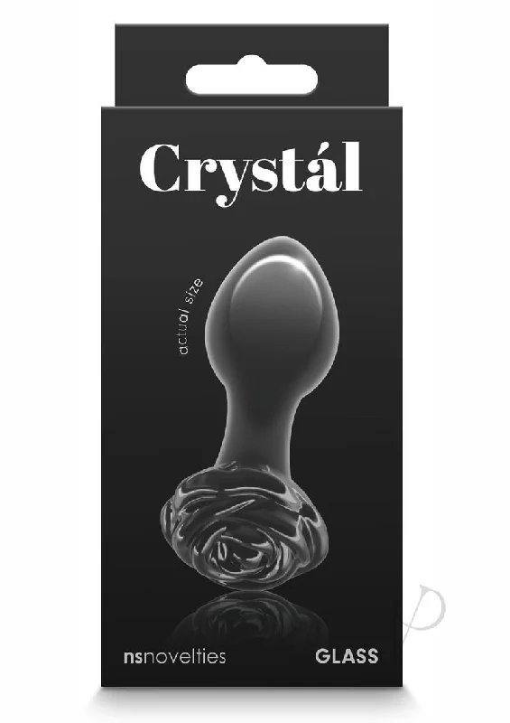 anal toys with flexible shaft-Crystal Rose Black