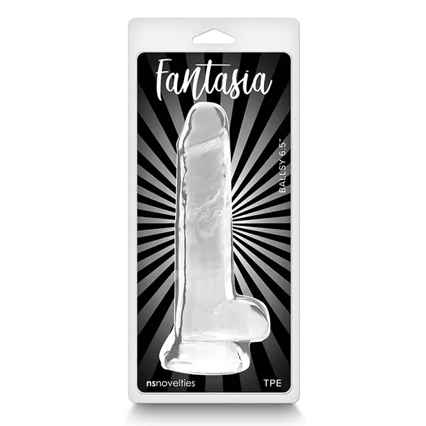 dildo cold sensations-Fantasia Ballsy 6.5 in. Jelly Dildo Blue