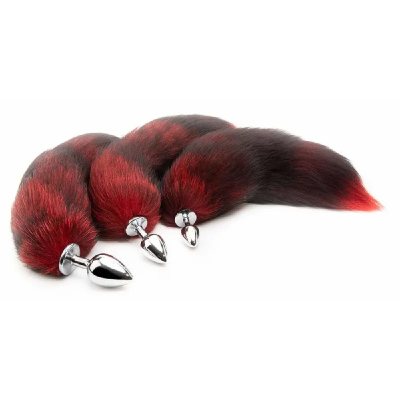 anal toys for couple therapy-Red Anal Fox Tail 16"