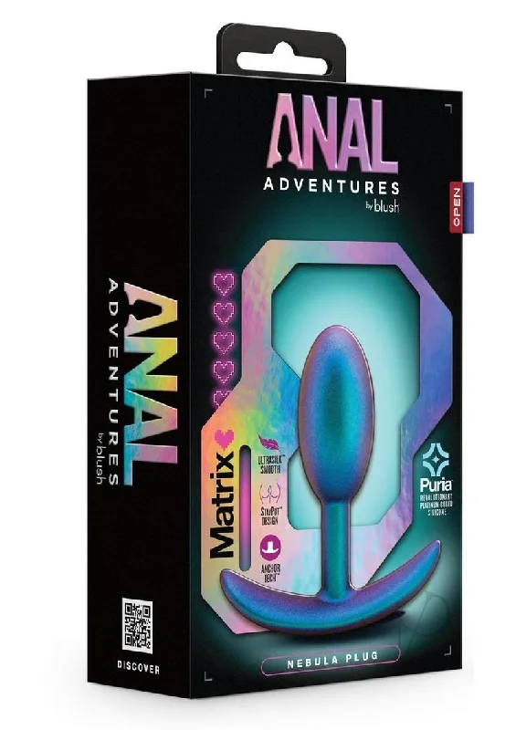 anal toys for sensory play-Aam Nebula Plug Lunar Blue