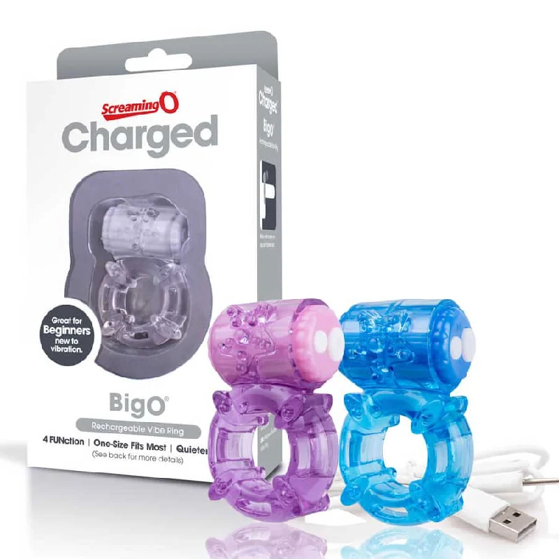 cock ring budget tips-Screaming O Charged Big O Rechargeable Vibrating Cock Ring