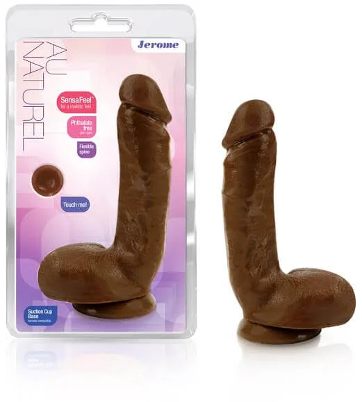 dildo flexibility guides-Jerome Realistic Dual Density Dildo – 8.75 Inches, Wide Shaft with Strong Suction Cup